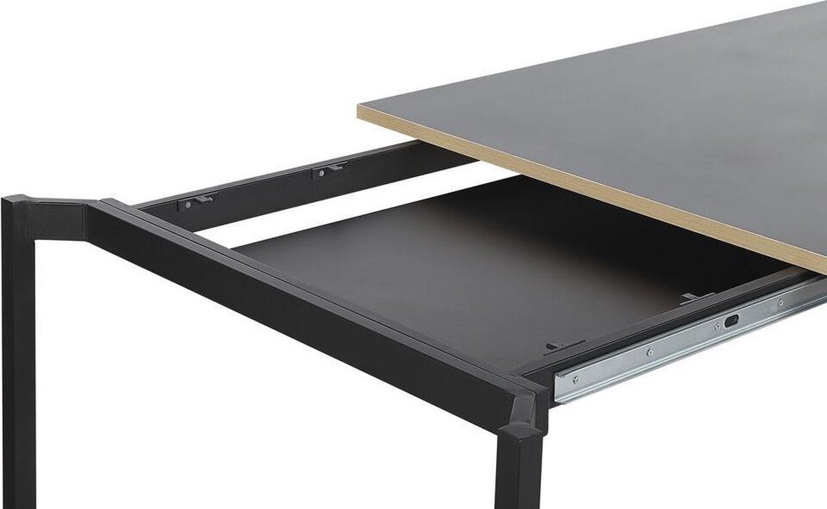 Beliani Avis Eettafel Mdf 90 X 190 Cm - Zwart