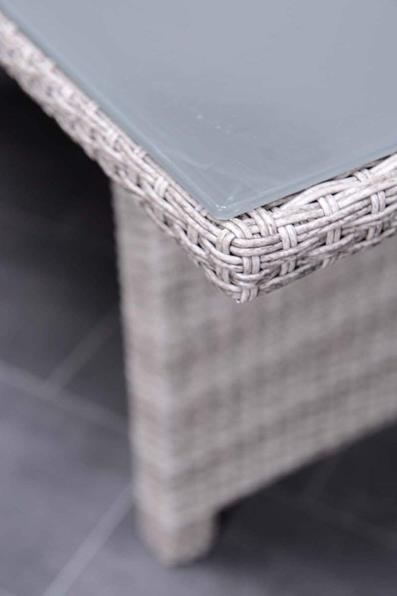 Garden Impressions Jaru Lounge Dining Set Incl. 2 Krukjes Rechts - Bruin