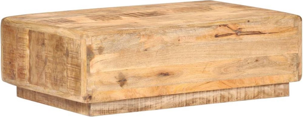 Vidaxl Salontafel 90x60x29 Cm Ruw Mangohout - Bruin