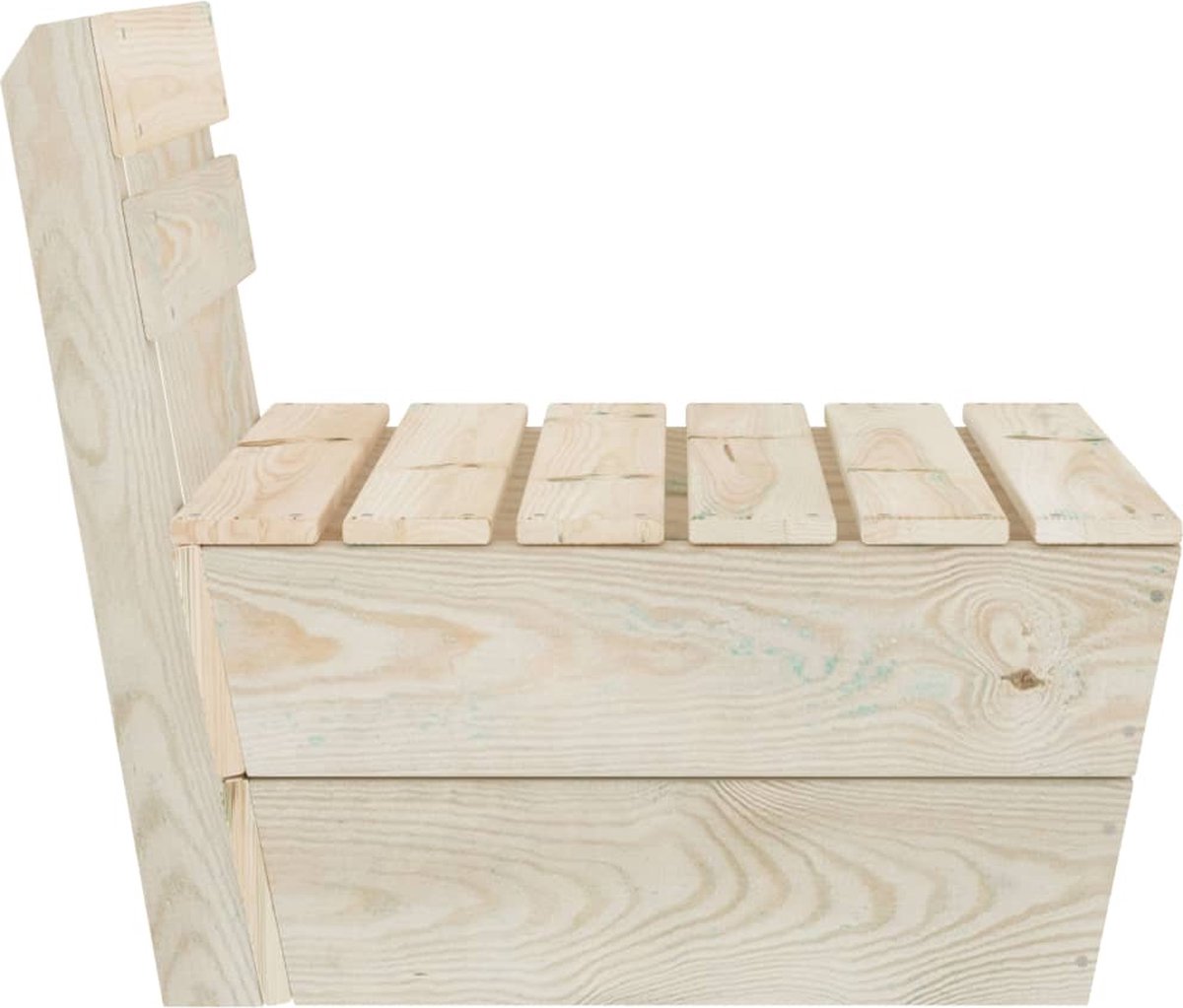 Vidaxl 2-delige Loungeset Geïmpregneerd Vurenhout - Bruin