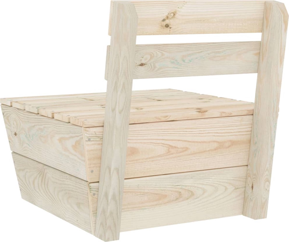 Vidaxl 2-delige Loungeset Geïmpregneerd Vurenhout - Bruin