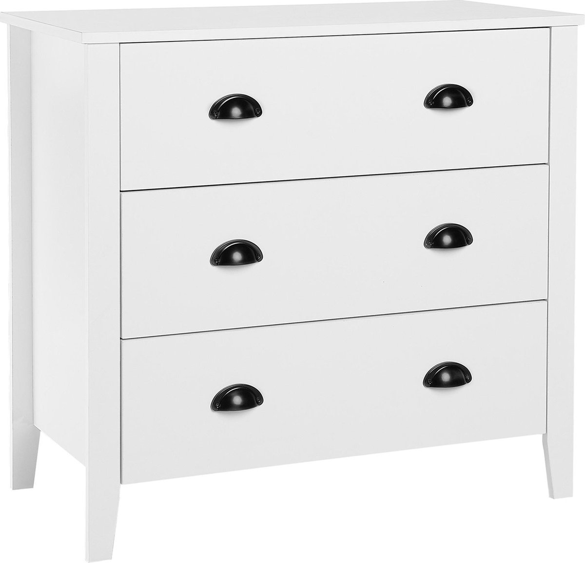 Beliani Donovan Commode Spaanplaat 40 X 80 Cm - Wit