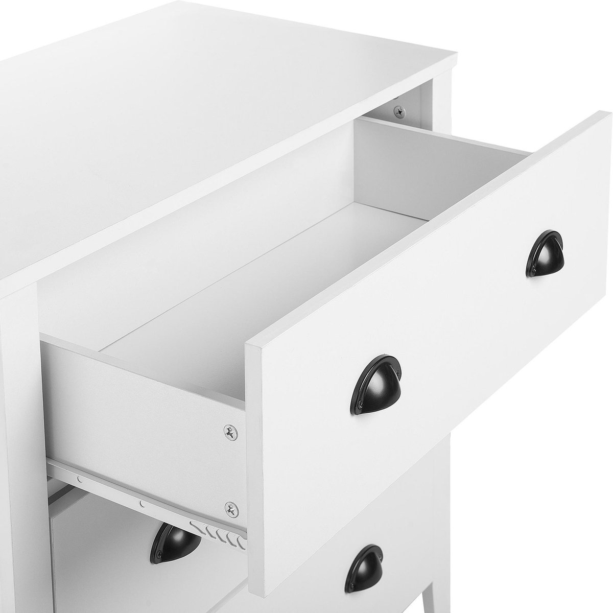 Beliani Donovan Commode Spaanplaat 40 X 80 Cm - Wit