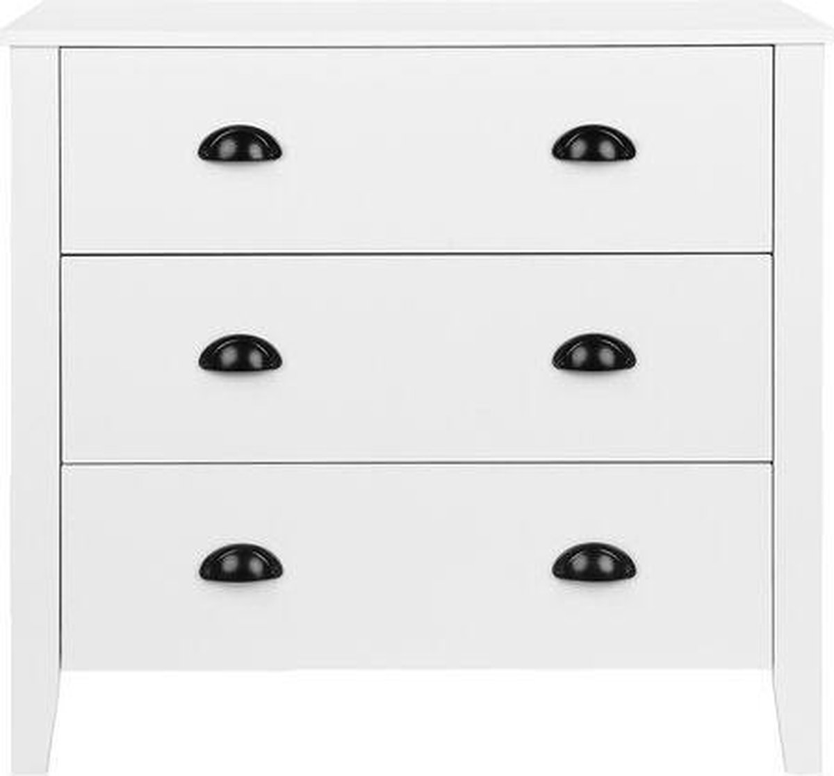 Beliani Donovan Commode Spaanplaat 40 X 80 Cm - Wit