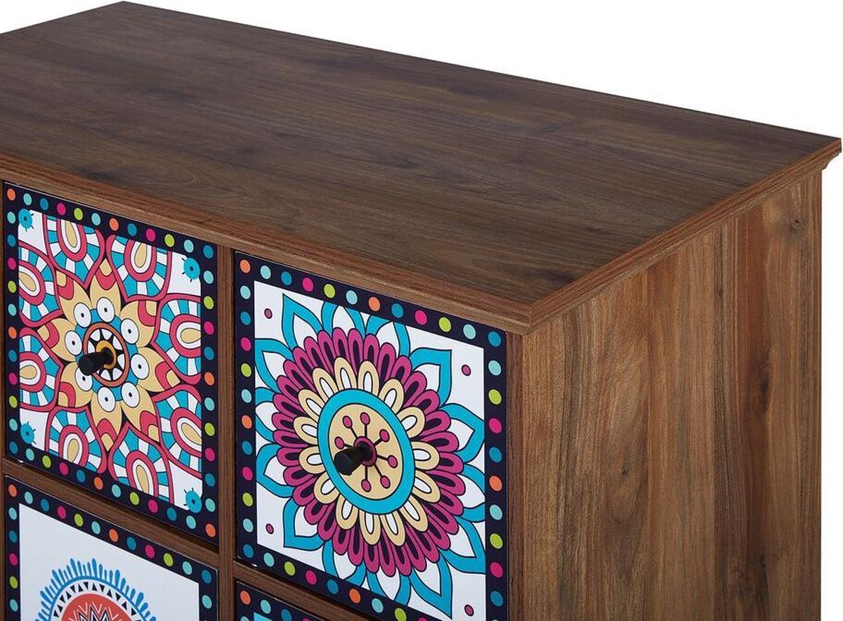 Beliani Kuma Commode Mdf 40 X 79 Cm - Bruin