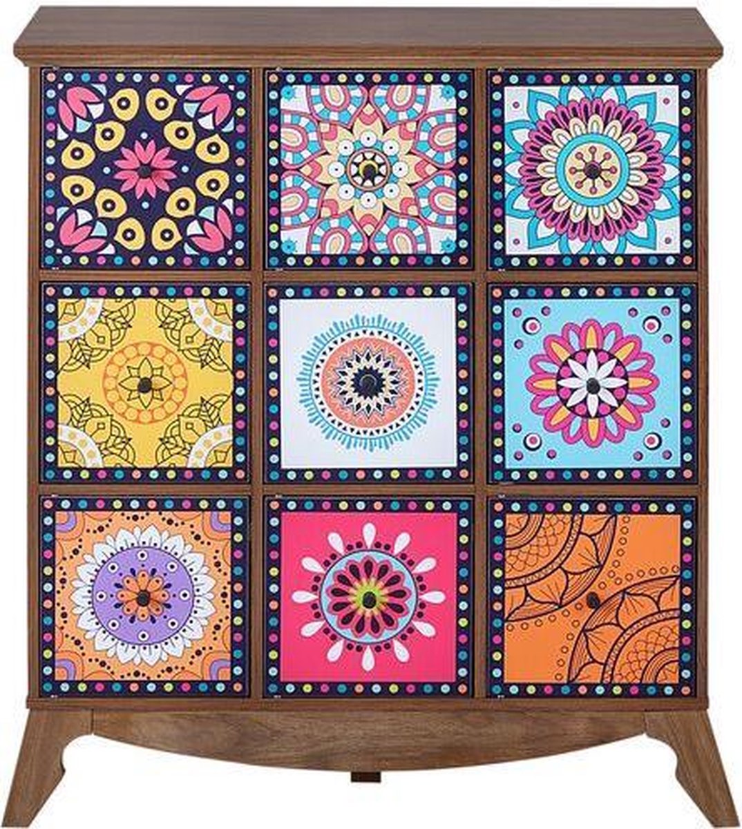 Beliani Kuma Commode Mdf 40 X 79 Cm - Bruin