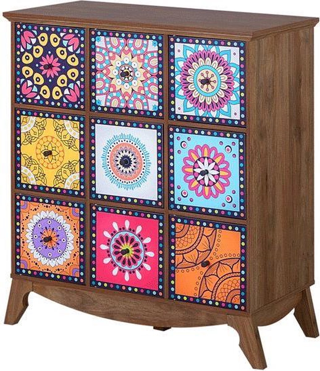 Beliani Kuma Commode Mdf 40 X 79 Cm - Bruin