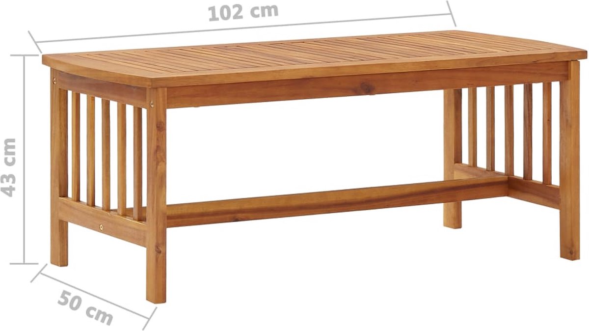 Vidaxl 3-delige Loungeset Massief Acaciahout - Bruin