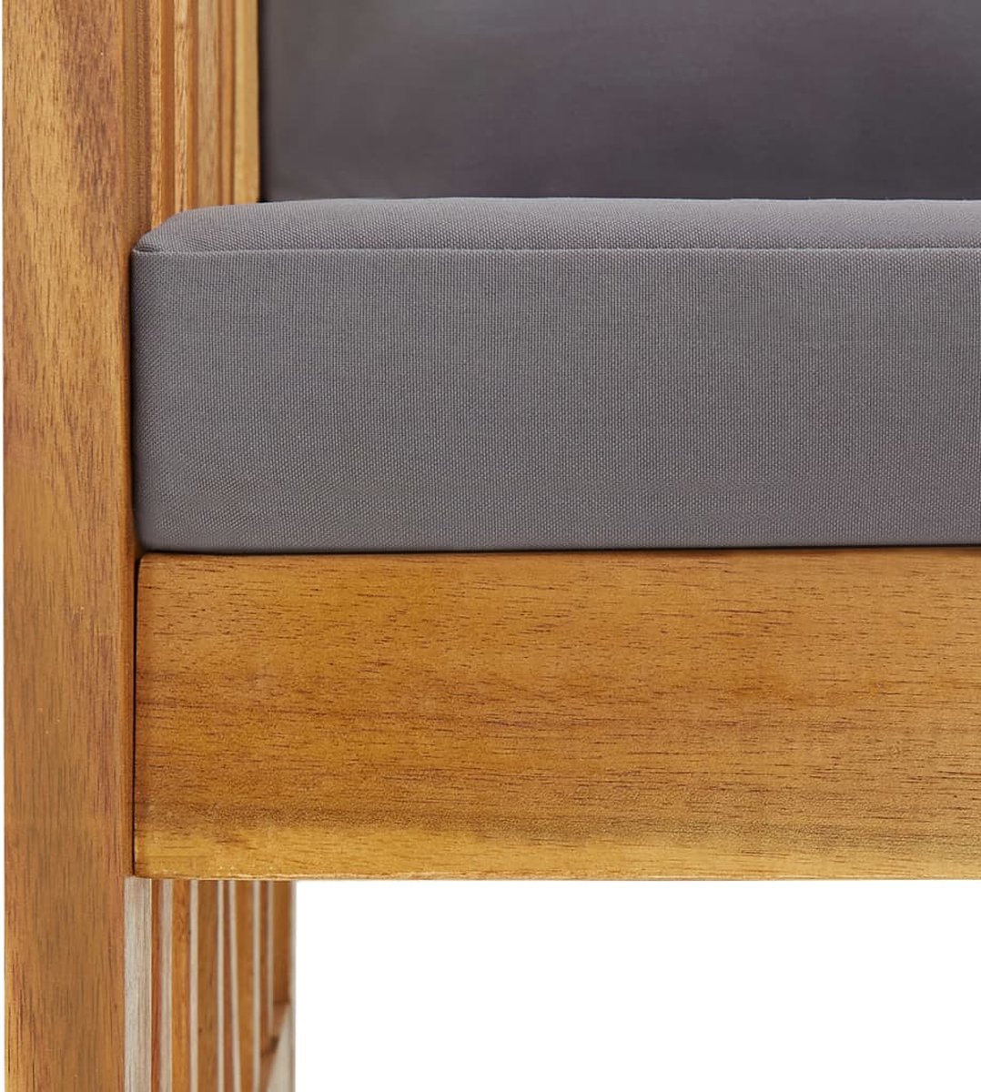 Vidaxl 5-delige Loungeset Met Kussens Massief Acaciahout - Grijs