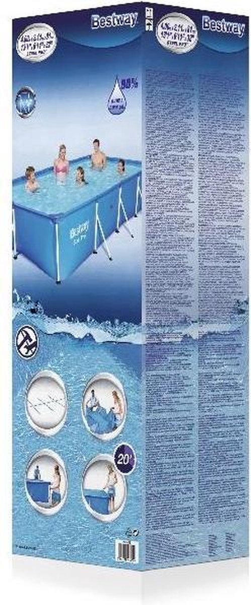 Bestway Steel Pro Frame Zwembad 400 X 211 X 81 Cm - Blauw