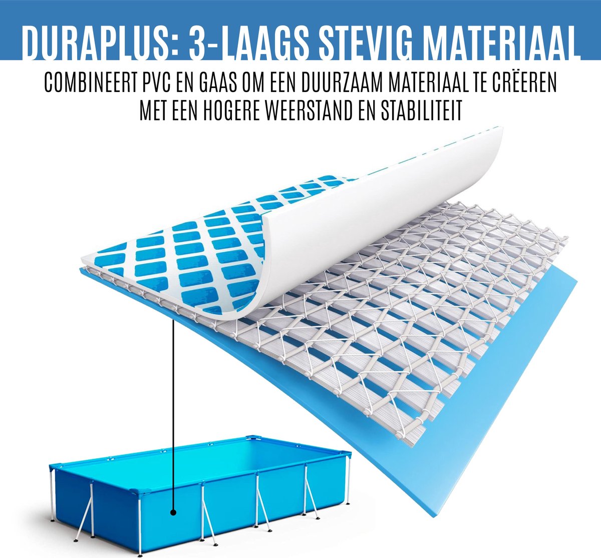 Bestway Steel Pro Frame Zwembad 400 X 211 X 81 Cm - Blauw