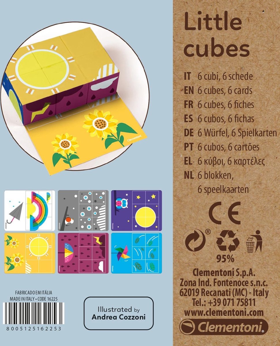 Clementoni Blokkenpuzzel In De Lucht Junior 14,5 Cm 6-delig