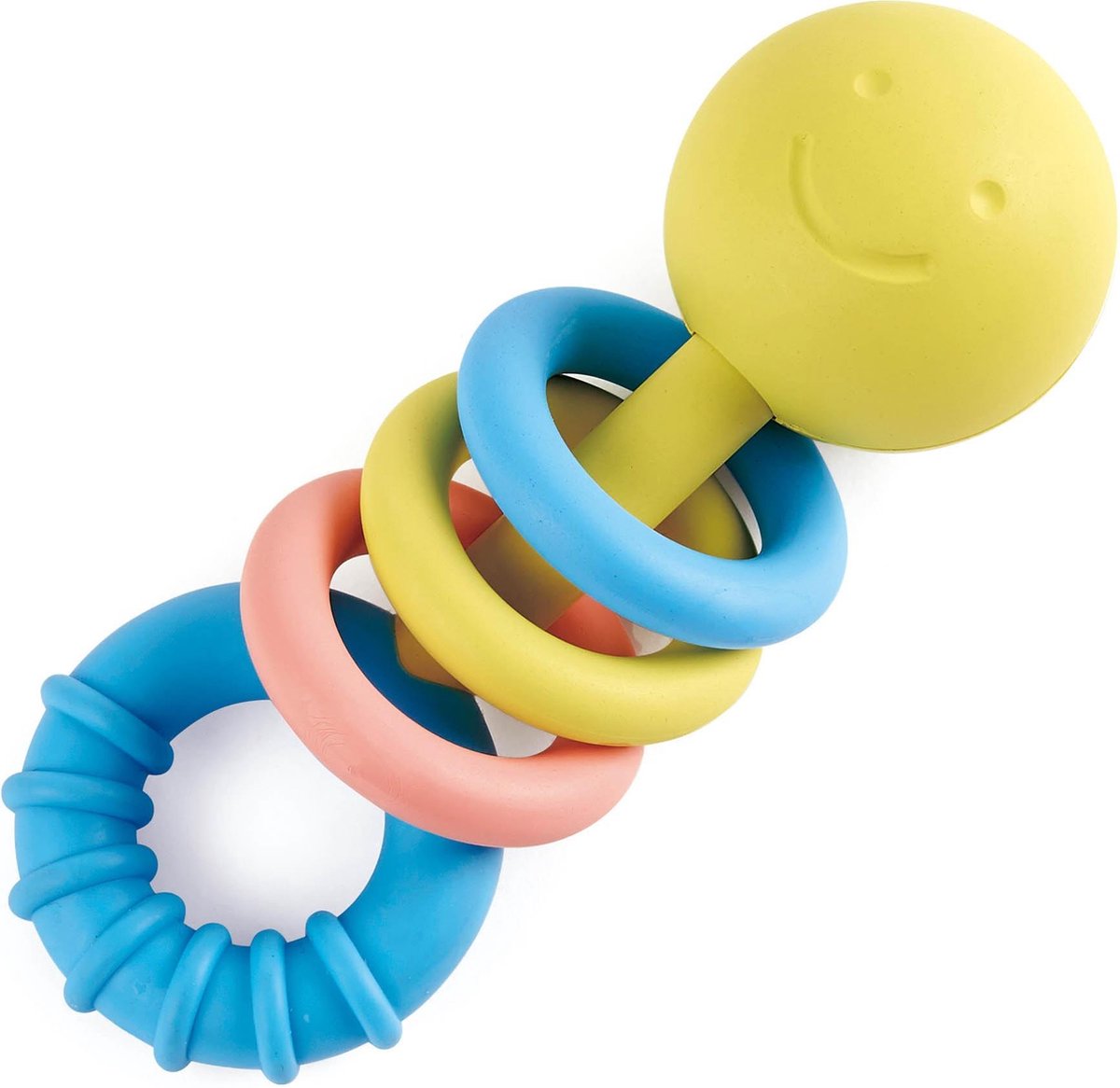 Hape Rammelaar Met Bijtringen 14 Cm - Geel