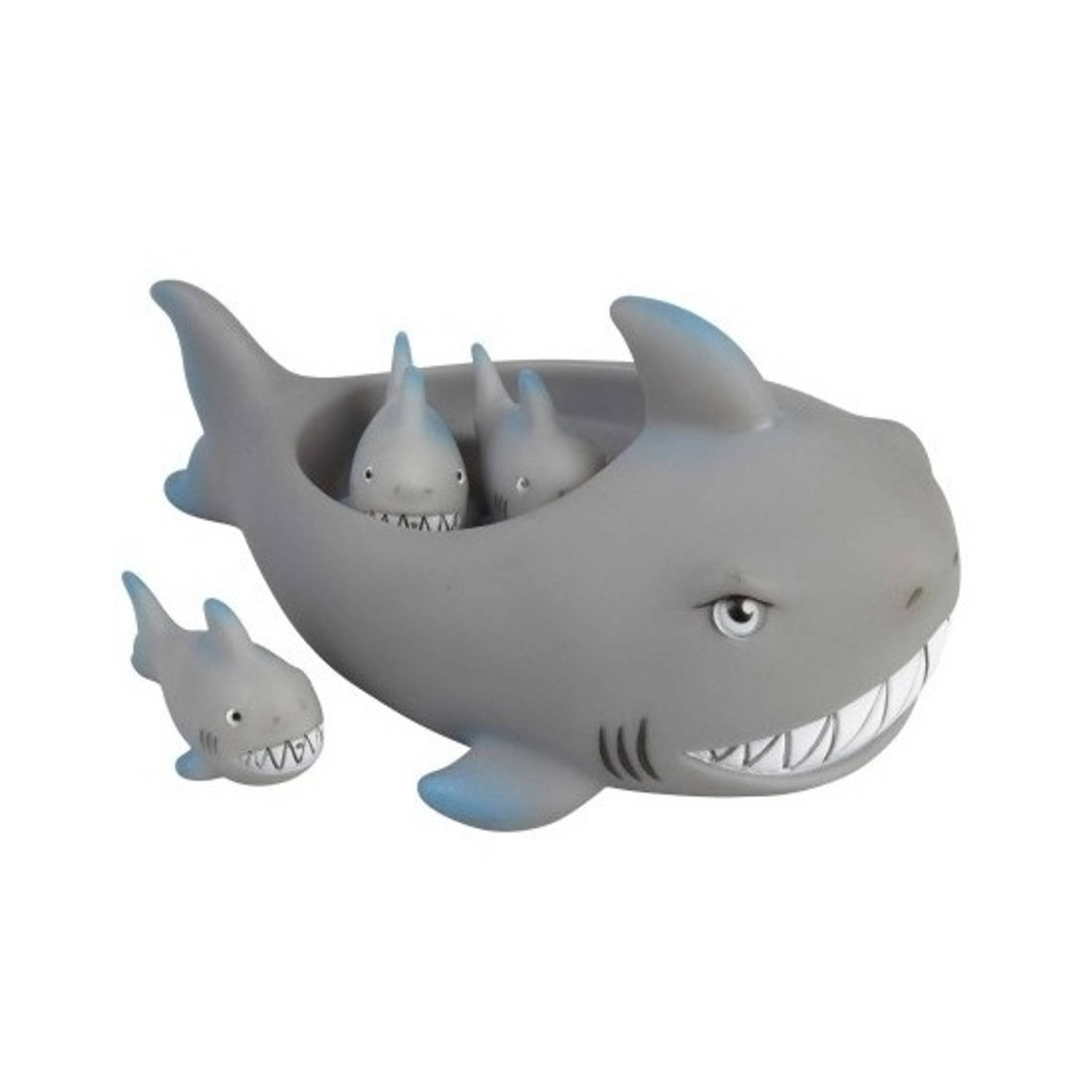 Badspeelset Haaien 4 Delig - Badspeelgoed Haai - Speelgoed Voor Kinderen En Baby's - Grijs