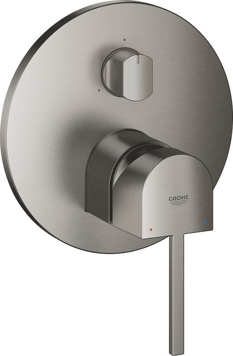 Grohe Plus afbouwdeel v. inbouw douche/badkraan m. 3-weg omstelling brushed hard graphite 24093AL3