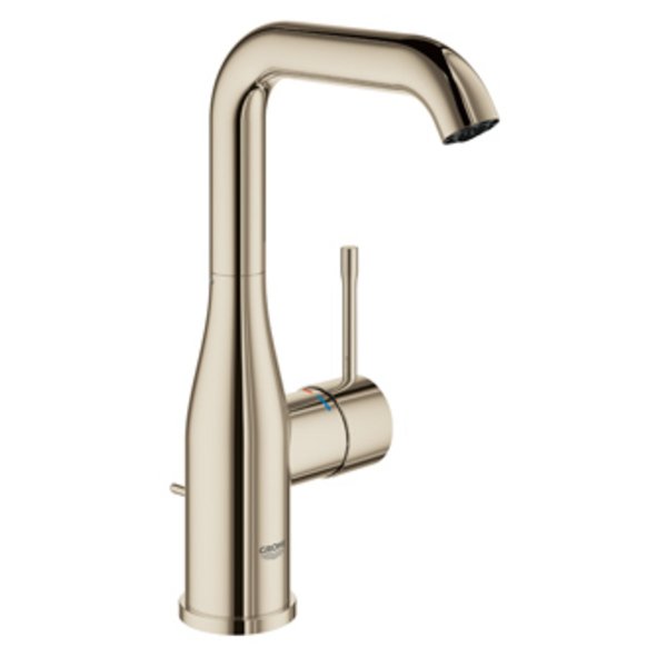 Grohe Essence New wastafelkraan L-size met hoge draaibare uitloop met waste EcoJoy nikkel 32628BE1