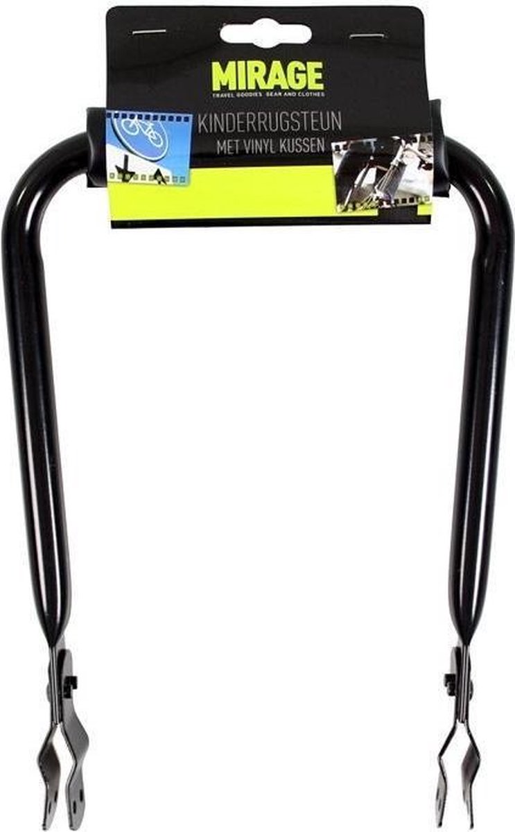 Mirage Kinderrugsteun Met Kussen Dragerbevestiging 30 Cm - Zwart