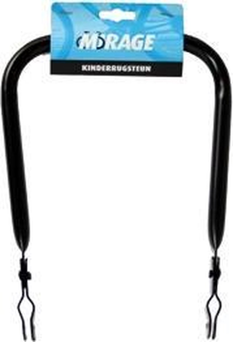 Mirage Kinderrugsteun Met Kussen Dragerbevestiging 30 Cm - Zwart
