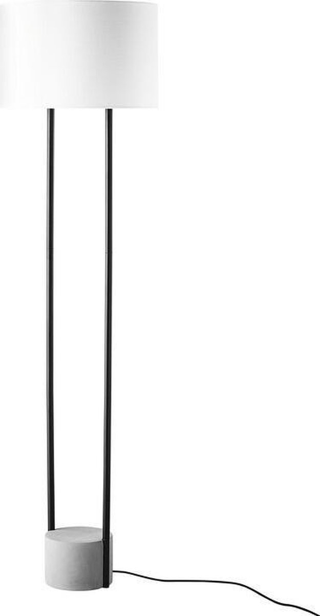 Beliani Remus Staande Lamp Metaal 41 X 41 Cm - Wit