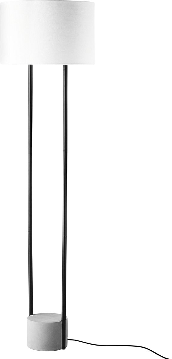 Beliani Remus Staande Lamp Metaal 41 X 41 Cm - Wit