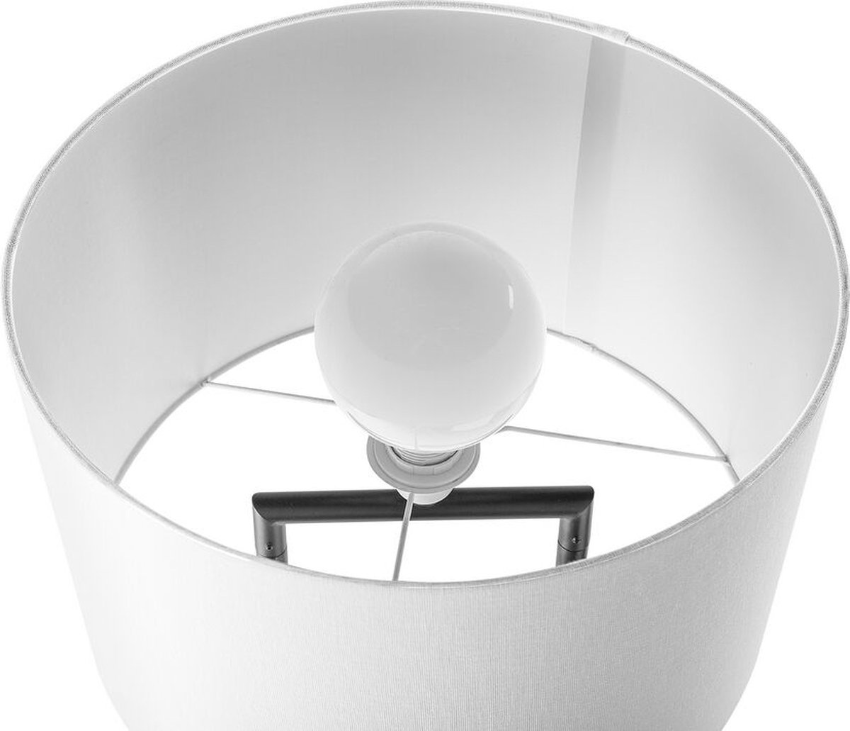 Beliani Remus Staande Lamp Metaal 41 X 41 Cm - Wit