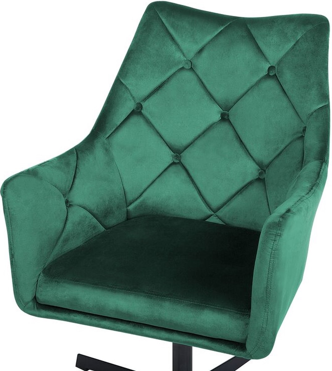 Beliani Vaksala Fauteuil Fluweel 73 X 61 Cm - Groen