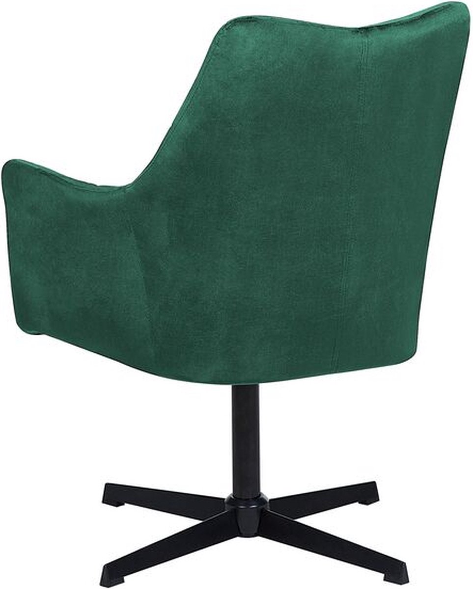 Beliani Vaksala Fauteuil Fluweel 73 X 61 Cm - Groen