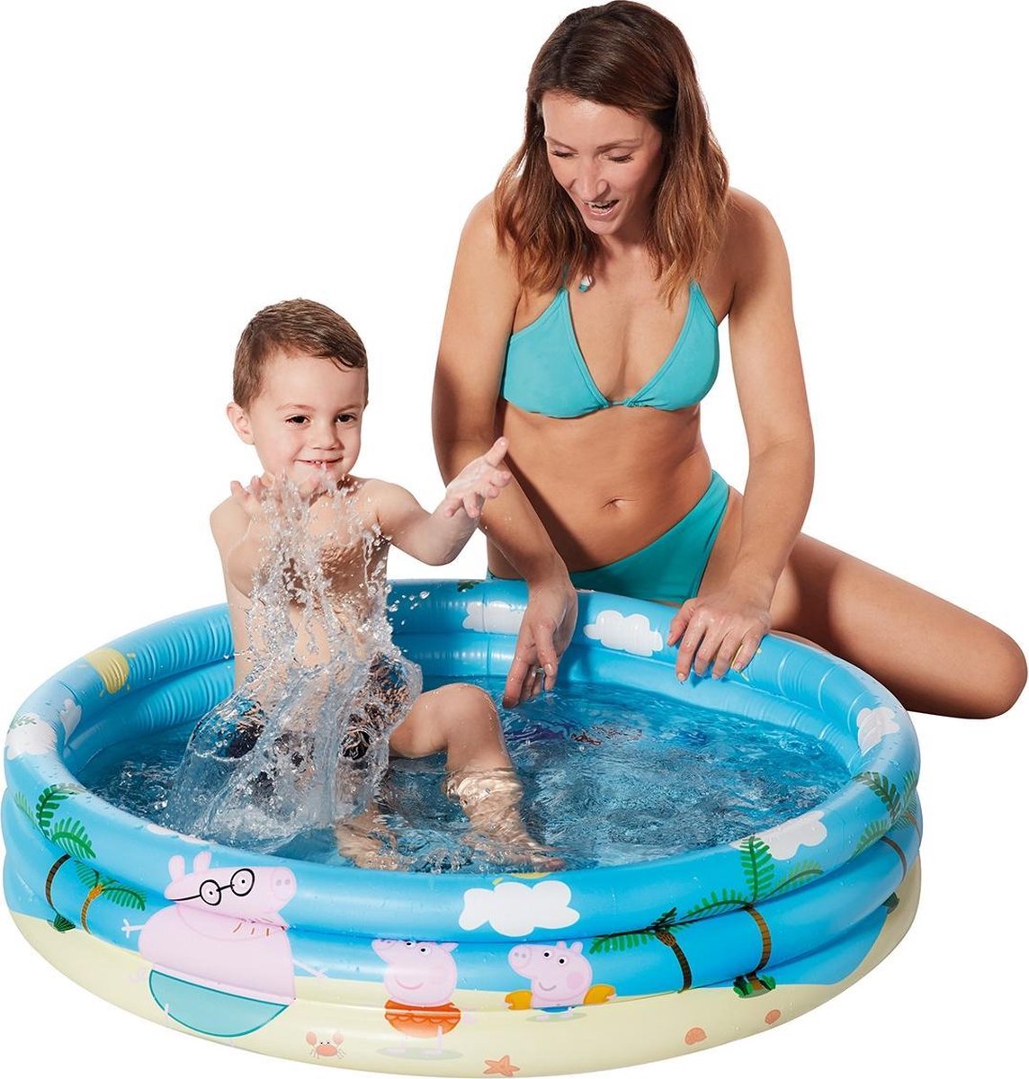 Happy People Opblaaszwembad Peppa Pig 100 X 23 Cm - Blauw