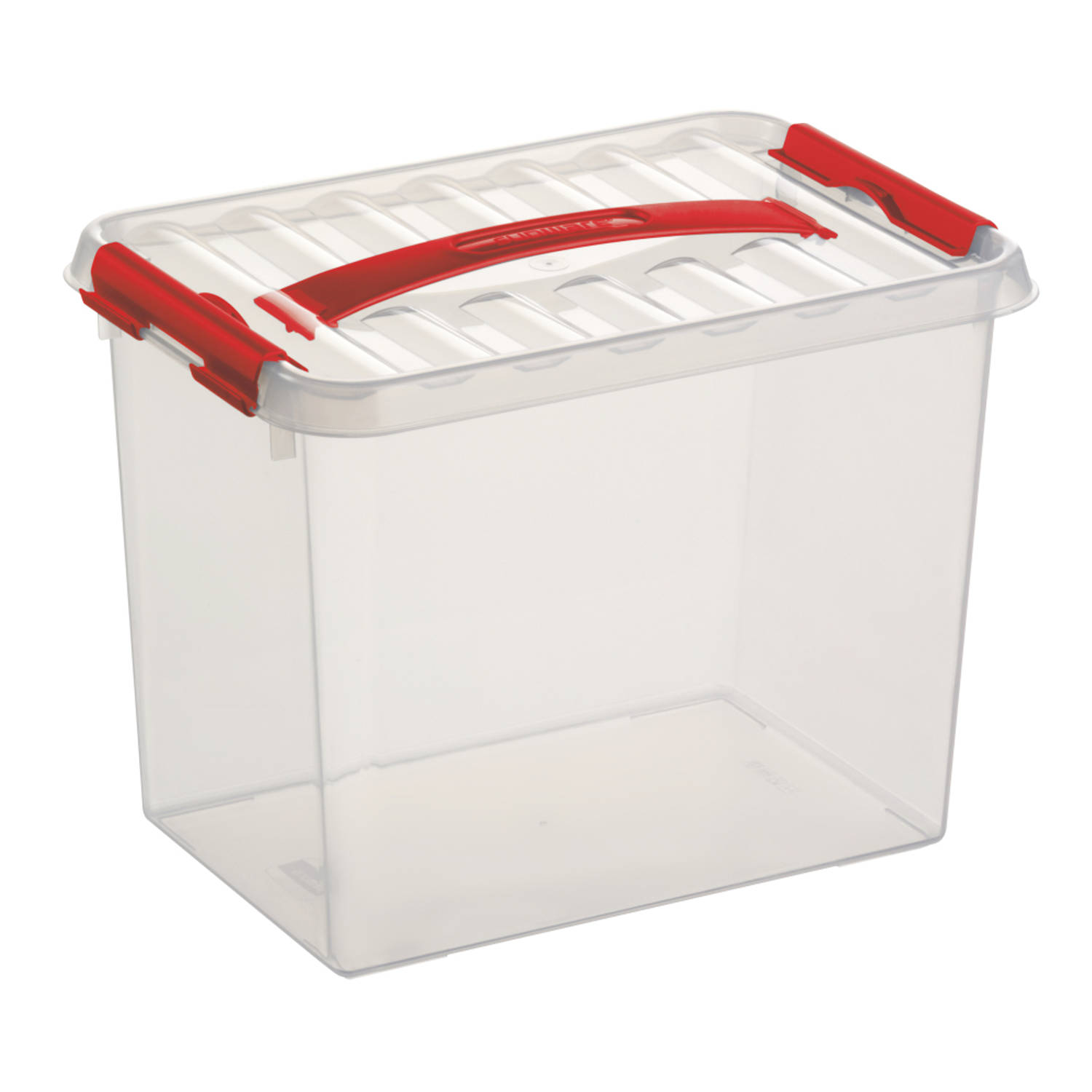 Sunware Q-line Opbergbox - 9l - Transp/ - Rood