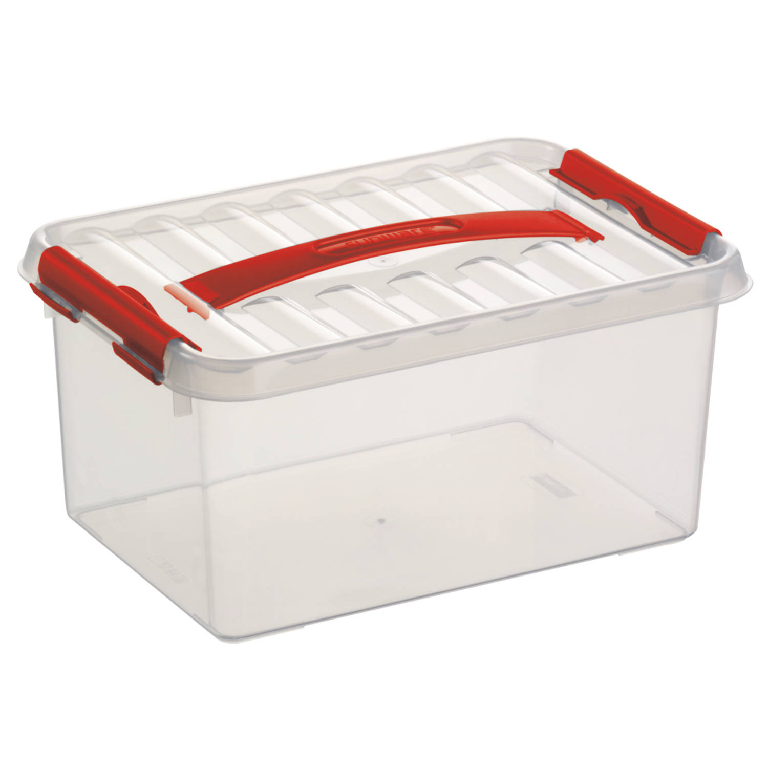 Sunware Q-line Opbergbox - 6l - Transp/ - Rood