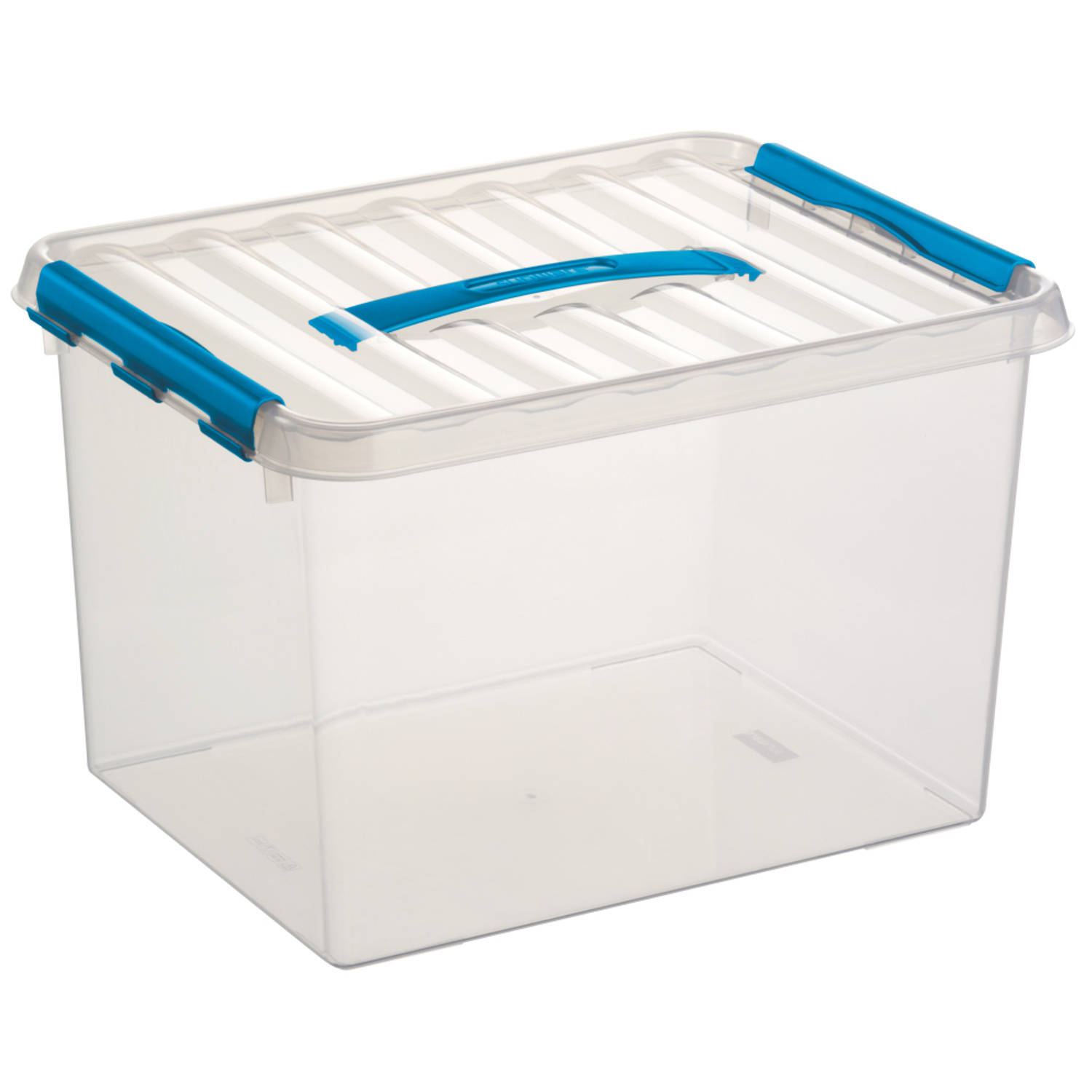 Sunware Q-line Opbergbox - 22l - Transp/blauw