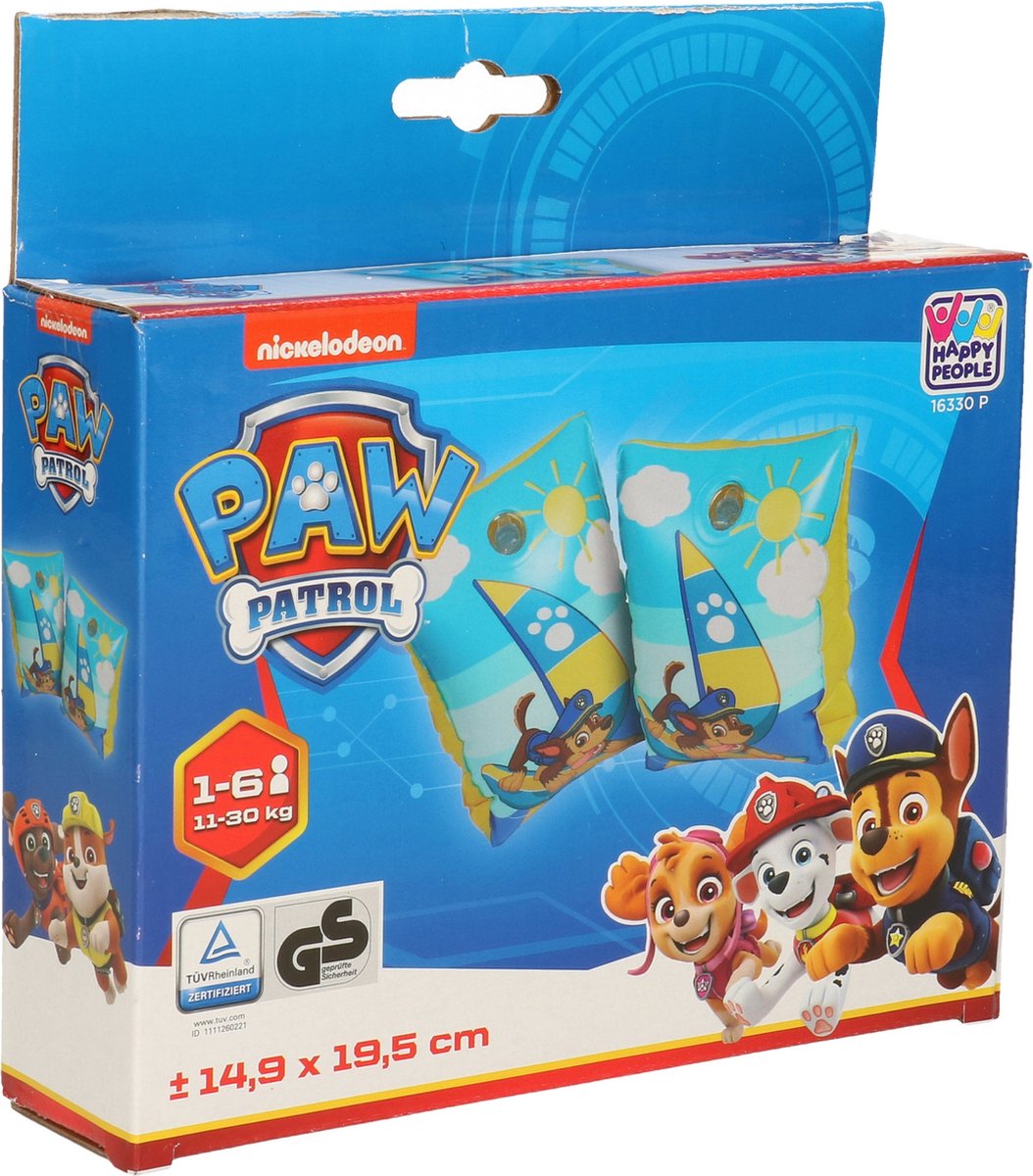 Happy People Zwemvleugeltjes Paw Patrol 23 X 15 Cm - Geel