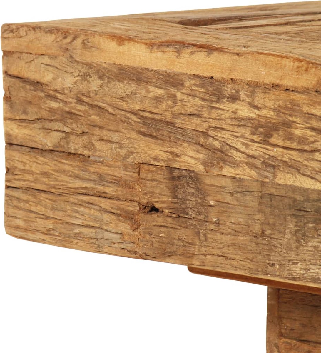 Vidaxl Salontafel 70x70x30 Cm Massief Gerecycled Bielshout - Bruin