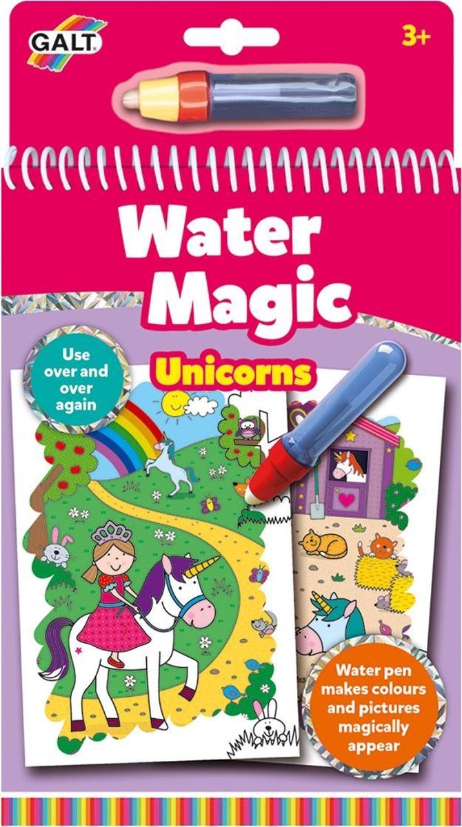 Jumbo Galt Waterkleurboek Unicorn Junior 26 X 14 Cm 2-delig