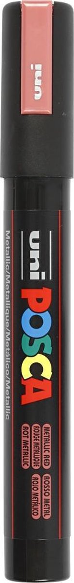 Posca Uni-ball Paint Marker Op Waterbasis Pc-5m Metaal - Rood