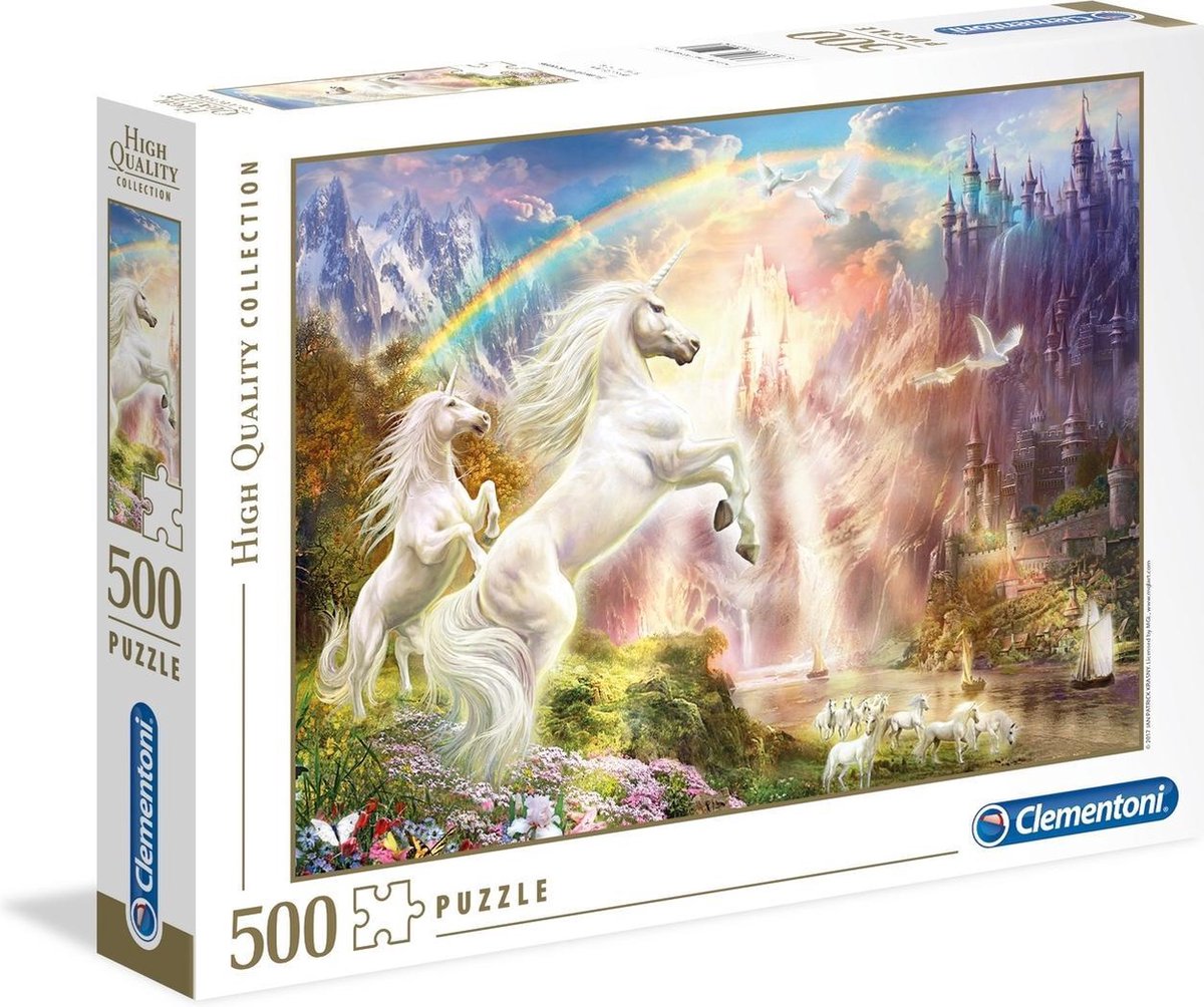 Clementoni Legpuzzel Sunset Unicorns 500 Stukjes