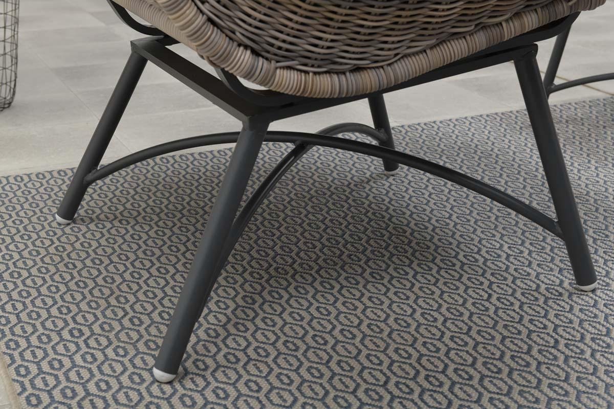 Garden Impressions Selene Relax Tuinstoel + Voetenbank - - Bruin