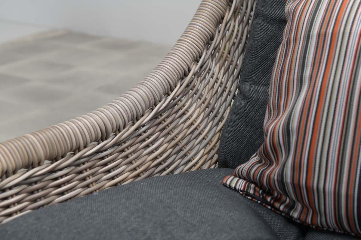 Garden Impressions Selene Relax Tuinstoel + Voetenbank - - Bruin