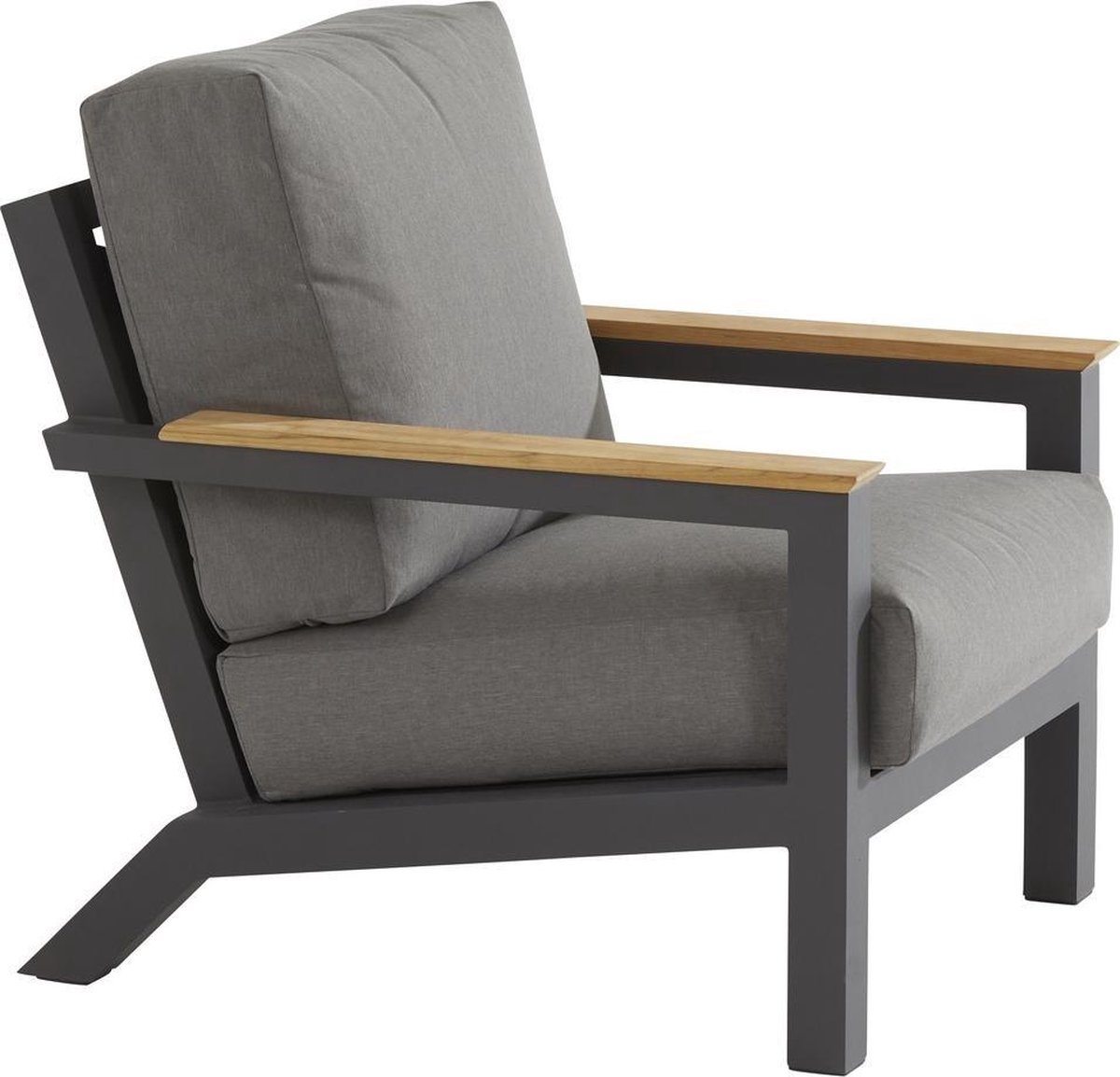 Outdoor Capitol Lounge Tuinstoel - Donker - Grijs