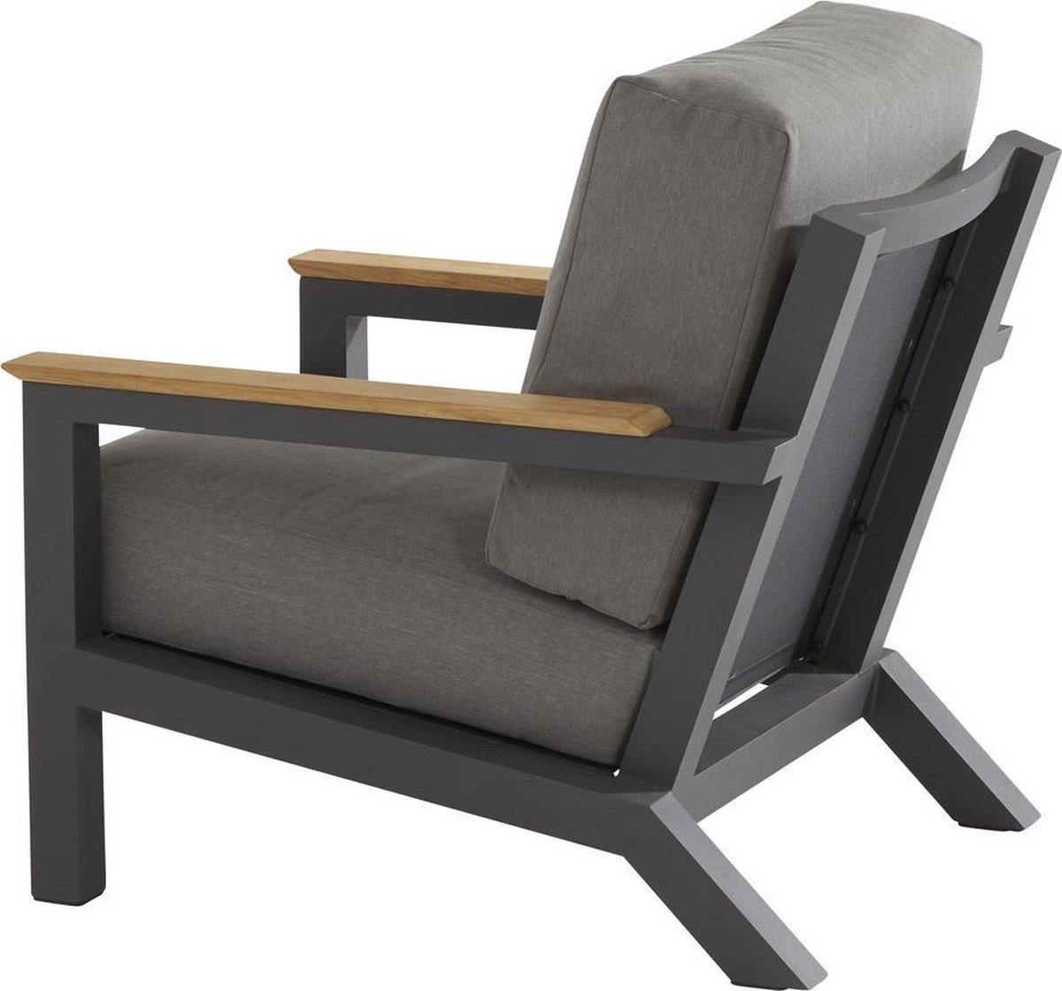 Outdoor Capitol Lounge Tuinstoel - Donker - Grijs