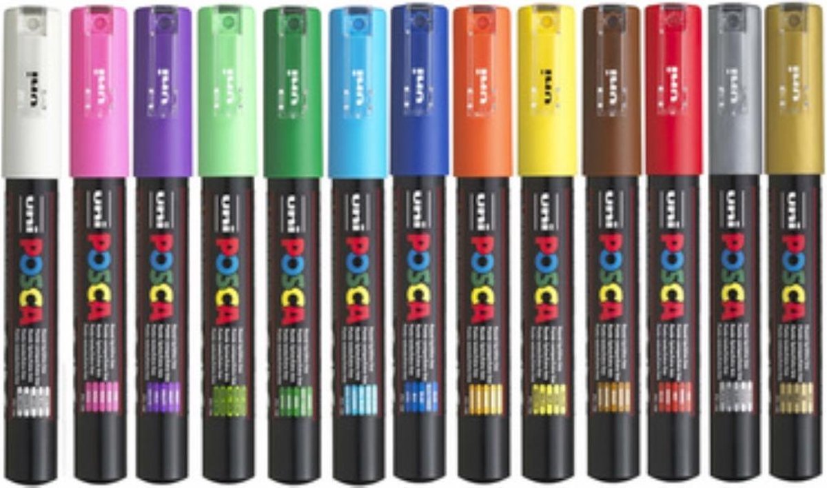 Posca Uni-ball Paint Marker Op Waterbasis Pc-1mc - Groen
