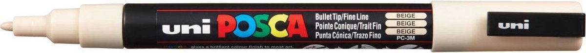 Posca Uni-ball Paint Marker Op Waterbasis Pc-3m - Beige