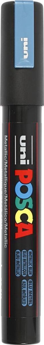 Posca Uni-ball Paint Marker Op Waterbasis Pc-5m Metaal - Blauw