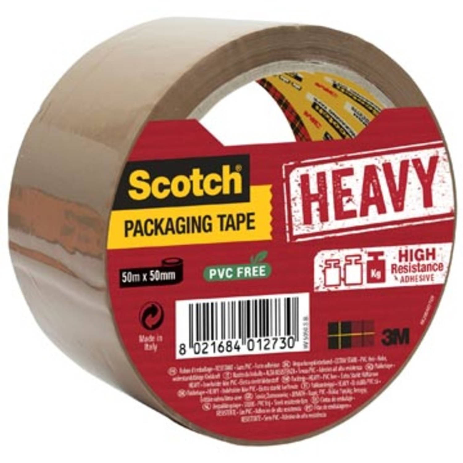 Scotch Verpakkingsplakband Heavy, Ft 50 Mm X 50 M,, Per Stuk - Bruin