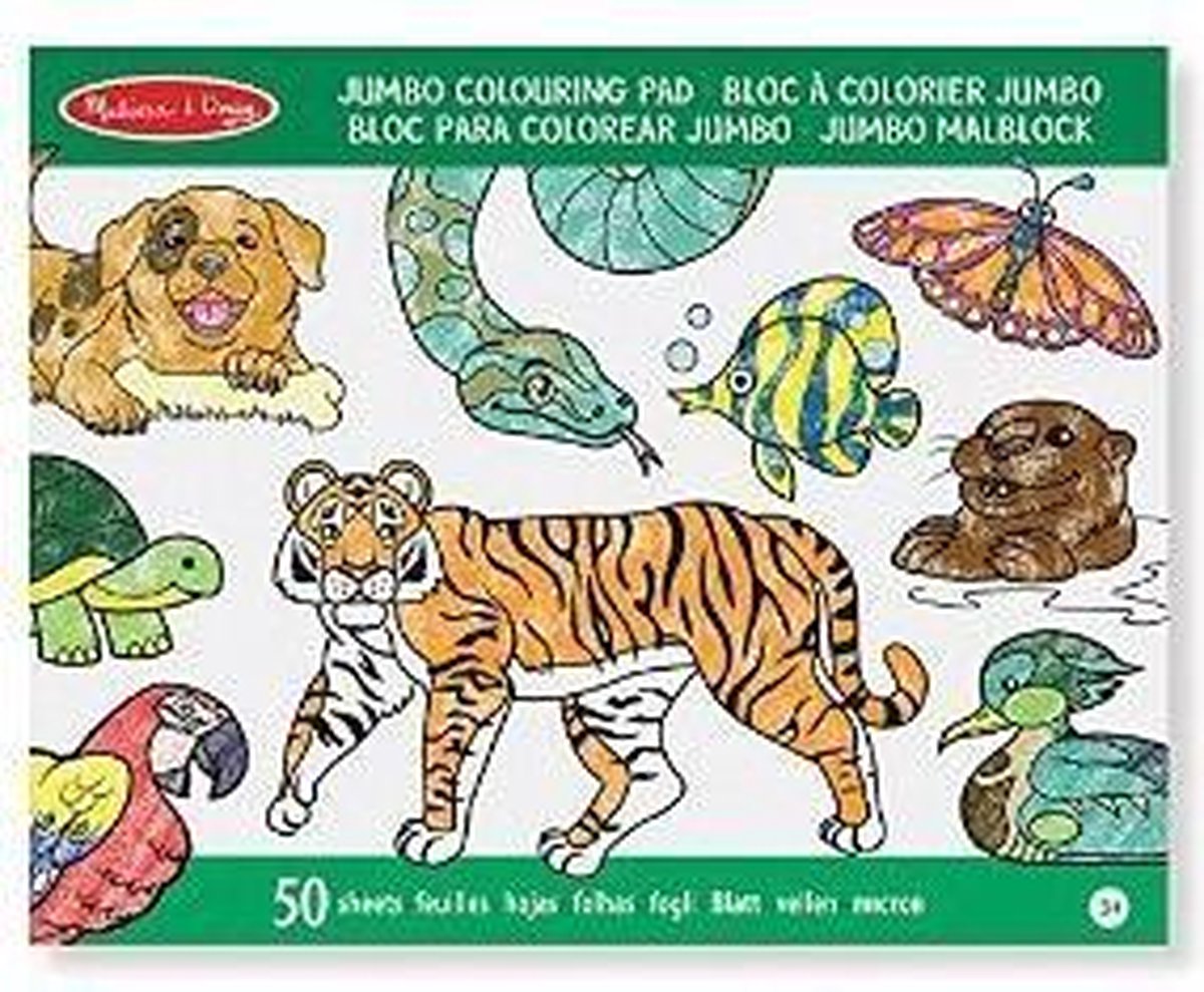 Bellatio Decorations Dieren Kleurboek Met Kleurpotloden Set