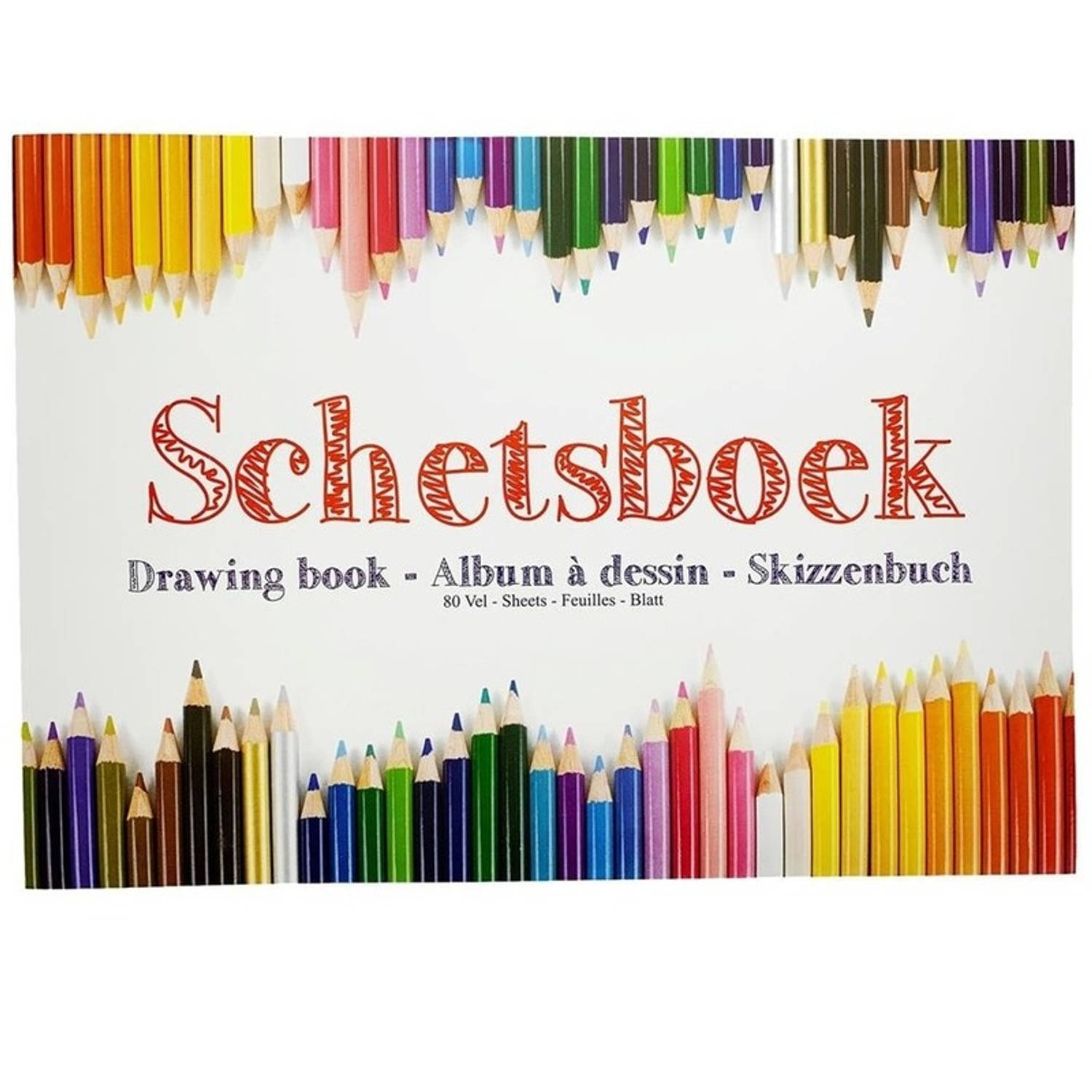 Schetsboek A4 Formaat - 80 Vellen Papier - Teken Boeken A4 Formaat - Hobby/speelgoed - Wit