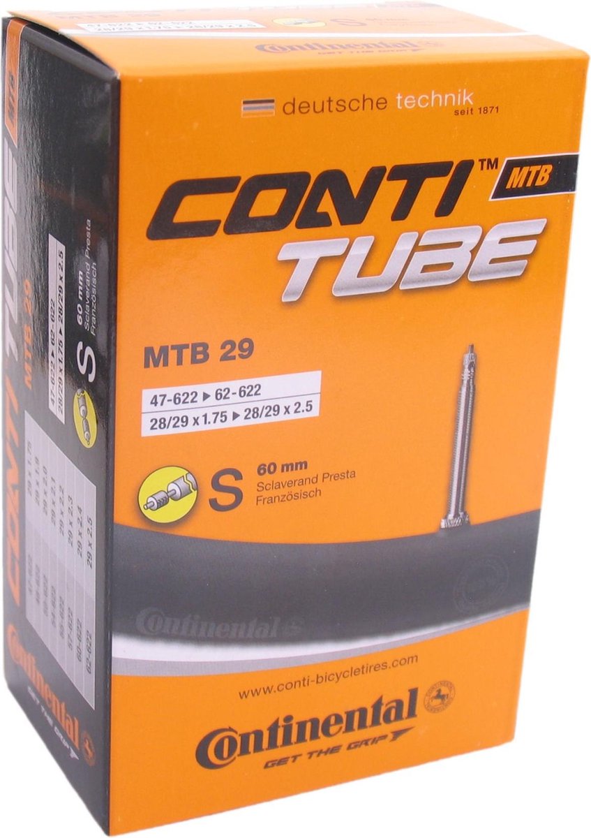 Continental Binnenband 28/29x1.75-2.50 (47/62-622) Fv 60 Mm - Zwart