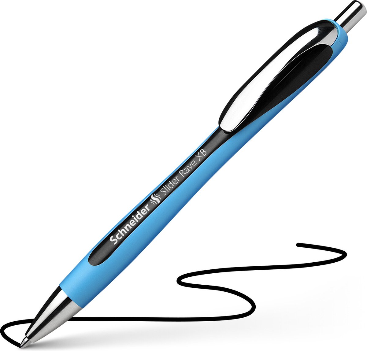 Schneider Electric Balpen Slider Rave Xb 1,4mm Blauw- - Zwart