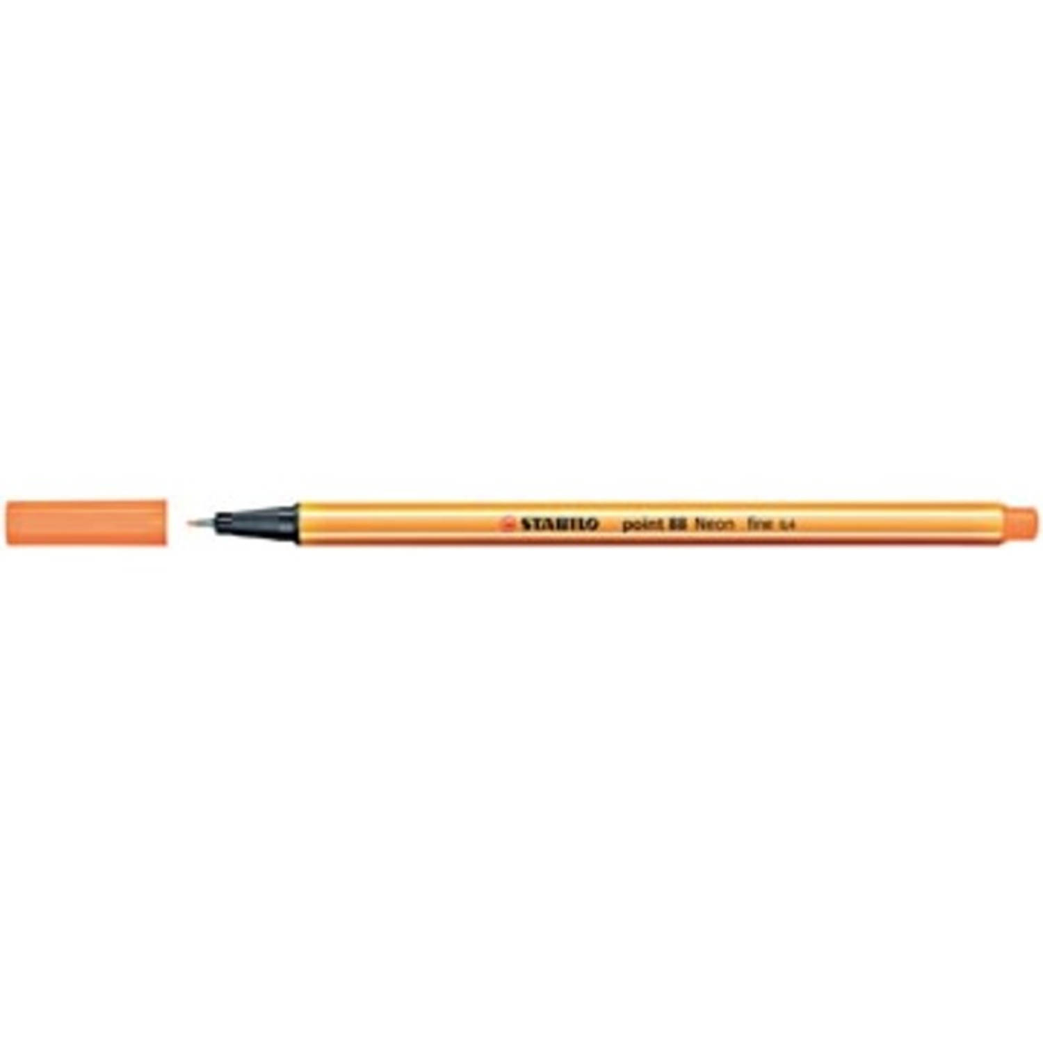 Stabilo Fineliner Point 88 Fluo- - Oranje