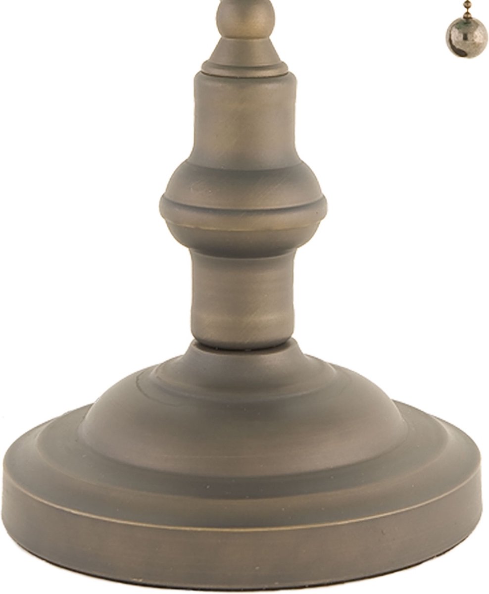 Clayre & Eef Bankierslamp , Glas 40 X ø 27 Cm -, - Glas, Metaal - Groen